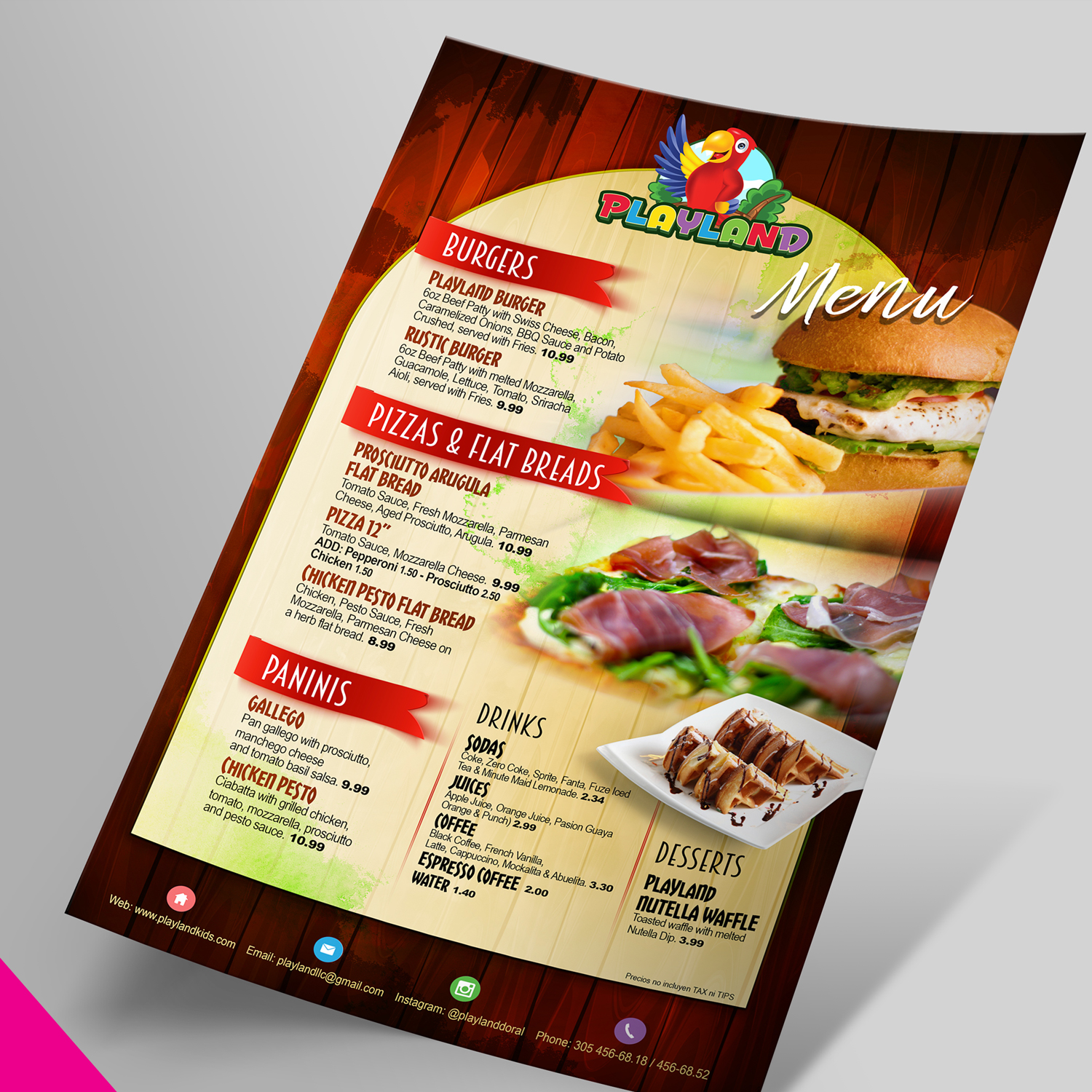 Menu Printing & Design