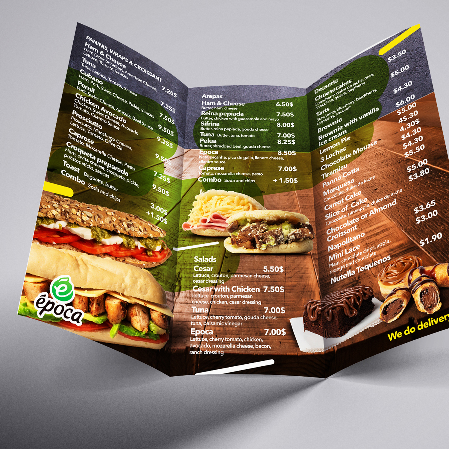 Menu Printing & Design